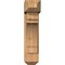 Ekena Millwork Merced Craftsman Smooth Bracket w/ Offset Brace, Western Red Cedar, 7 1/2"W x 24"D x 32"H BKT0806X24X32MRC04SWR - alternate 2